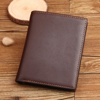 Dompet Pendek Pria Kasual Tempat Kartu Multi-Fungsi Gaya Horizontal Vertikal Untuk Remaja