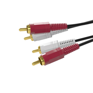 Cable de Audio auxiliar de <span class=keywords><strong>3</strong></span>,5mm a 2 <span class=keywords><strong>RCA</strong></span> Jack macho Cable de extensión para altavoz Monitor micrófono conductores chapados en oro chaqueta de PVC - Product Image 2