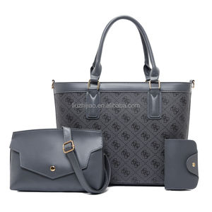 حقيبة حمل كاجوال عالية الجودة للسيدات من قطعتين بتصميم مطابق للألوان سعة كبيرة أكياس بألوان غنية رئيسية - Product Image 5