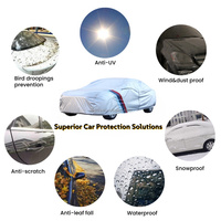 Housse de voiture universelle quatre saisons en tissu Oxford-Coton épais et fibre de polyester anti-poussière anti-neige et anti-pluie pour voitures