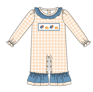 Personnalisé Thanksgiving Jour Dinde Citrouille Enfants Vêtements Tenues Enfant Bulle Barboteuse En Gros Frère Allumette Bébé Vêtements Styles - Product Image 4