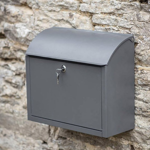 Custom Rustproof Waterproof Mail Box Wall-Mounted Outdoor Metal Post Box Wall Mounted Post Mailbox For Garden Decoration
