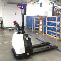 Forklift Otomatis dengan Pemetaan Laser SLAM Dilengkapi 360 °   Sensor Laser Penggerak Pallet Cerdas Tanpa Awak untuk Otomatisasi Gudang