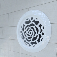 En stock, prêt à être expédié, diffuseur de plafond ABS 75 mm, nouveau, universel, pour système HVAC, sortie d'air