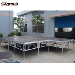 Einfach zu installierende tragbare Aluminium-Konzertbühne höhen verstellbare Bühnen plattform für Veranstaltungen im Freien - Product Image 4