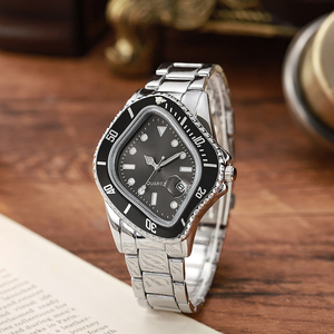 OEM Bán Buôn Nhà Sản Xuất Thiết Kế Mới Cá Nhân Người Đàn Ông Của Hình Dạng Không Thường Xuyên Xem Kinh Doanh Ánh Sáng Ban Đêm Lịch Người Đàn Ông Của Thạch Anh Đồng Hồ - Product Image 5