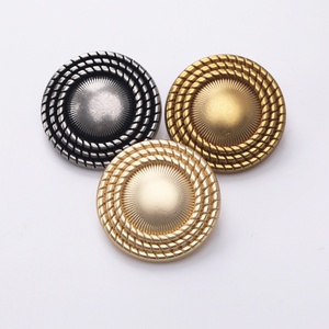 Phong Cách Blazer Đan Áo Len Áo Vòng Kim Loại Nút Răng Cạnh Phụ Kiện Với Được Bao Phủ Kỹ Thuật - Product Image 2