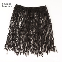 AHVAST 2025 Nuovo Design | Extension per capelli con clip |   Estensioni di Dreadlocks in Capelli Umani Afro Kinky Curly, Locs Naturali