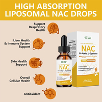 Precio al por mayor: Suplemento dietético líquido de NAC liposomal en gotas para el apoyo de la piel