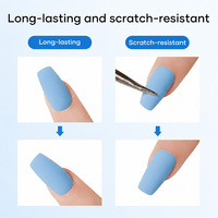 Top Coat Mat Velours Sans HEMA Sans TPO Gel Mat Sans Essuyage pour Peinture à l'Aquarelle Vernis à Ongles Gel Anti-Taches Marque Privée