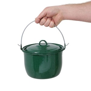 26cm 32cm 36cm Mexico Style <strong>Turquoise</strong> Color Outdoors Kitchen Cookware Enamel Convex Camping Water Soup Pot <strong>Kettle</strong> with Lid - Product Image 5