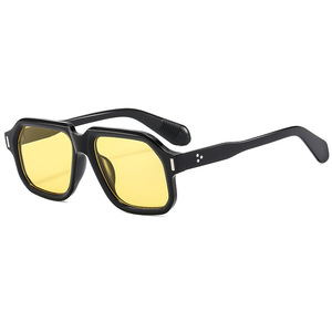 Hot New Men and Women With the Same Fashion Street Photo Big <b>Frame</b> Rice Nail Personality Sunscreen Sunglasses - Product Image 3