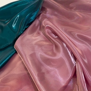 Tissu <span class=keywords><strong>d</strong></span>'organza <span class=keywords><strong>blanc</strong></span> liquide brillant, tissu transparent, organza brillant, satin cristal pour robe de mariée, robe de soirée - Product Image 3