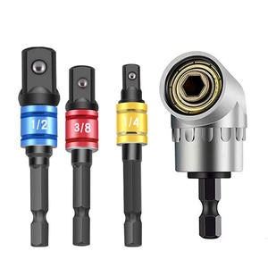 Juego de llaves de vaso de cambio rápido de 1/4 pulg. con eje flexible universal, herramienta mágica para esquinas, juego combinado de acero para reparación automotriz - Product Image 4