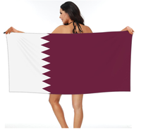 Maßgefertigtes Strandtuch mit Niederländischer Flagge, Weltfußball-Match-Design, 48 Länder, Mikrofaser-Strandtuch, Schnelltrocknend und Saugfähig