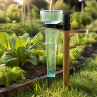 Vente flash : Pluviomètre en plastique transparent haute précision, facile à lire, pour extérieur, jardin, ferme, pelouse, cour.