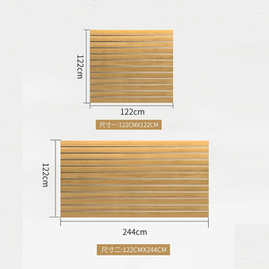 <span class=keywords><strong>MDF</strong></span> Slat Tường Cửa Hàng Bán Lẻ Hiển Thị Siêu Thị Khe Ban Gondola Kệ Thép PVC Slatwall Panel - Product Image 6