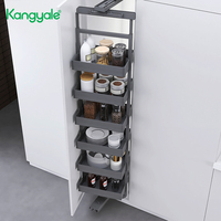 Organisateur de cuisine, panier coulissant pour armoire de cuisine, rangement large, unité de garde-manger haute, étagère de rangement rotative multifonctionnelle