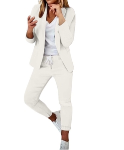 Completo da Donna Trendy S 2026: Outfit <span class=keywords><strong>Casual</strong></span> Monocolore ed Elegante per Donne alla Moda - Product Image 2