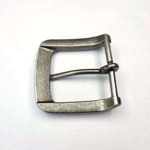 Hebilla de Cinturón Personalizada de 40 mm con Baño de Plata Antigua, Hebilla de Aleación de Zinc con Logotipo Personalizado para Cinturón de Hombre - Product Image 4