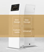 Conception ultra mince personnalisé publicité affichage numérique d'écran tactile d'affichage à cristaux liquides de support de tablette avec serrure