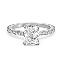 Bague personnalisée pour femme Dylam New en argent sterling 925 avec zircon cubique 8A, 12 pierres de naissance, cadeau de bijoux pour elle, bague de promesse