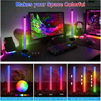 Pack de deux barres lumineuses LED intelligentes Symphony pour éclairage d'ambiance rythmique avec contrôle par application pour PC de bureau, jeux, TV et décoration de salle