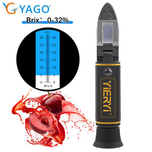 휴대용 Brix 굴절계 0-32% 이중 스케일 Brix 0-32% 및 SG 1.000-1.120 (과일, 음료, 와인 및 맥주 양조 용 Atc 포함) - Product Image 2