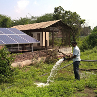 Systèmes de Pompe de Puits Submersible DC Zeoluff Alimentée Solaire 12-48V, Pompe à Eau Solaire de Surface Haute Performance Hors Réseau pour l'Irrigation