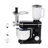 Robot de cuisine multifonction 3 en 1, broyeur de farine planétaire, de gâteau, de pain, de pâte, mélangeur sur socle avec bol