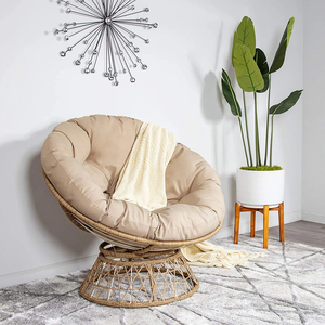 <span class=keywords><strong>Fauteuil</strong></span> de jardin Chaise œuf de cour Chaise Papasan, avec rotation à 360 degrés - Product Image 1