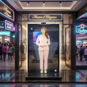 จอแสดงผลโฆษณา AI ขนาด 75 นิ้ว 3 <span class=keywords><strong>ม</strong></span>ิติ โฮโลแกรมโปร่งใส รุ่น UT-75SQT2 ความละเอียด 4K ความสว่าง 1000000:<span class=keywords><strong>1</strong></span> 1000cd/m - Product Image 1