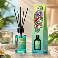 Rietdiffuser 100ml Bloemig Fruitig Huisgeur Geurstokjes Set Langdurige Natuurlijke Etherische Olie Ruimteverfrisser Cadeau