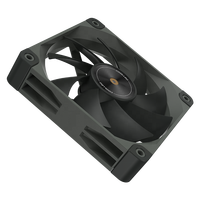 N25-G12L COOLLEO-Ventilateur de refroidissement d'ordinateur à LED gris de 120mm, refroidisseur de CPU ultra-silencieux pour boîtier de PC de jeu, refroidissement par eau avec radiateur