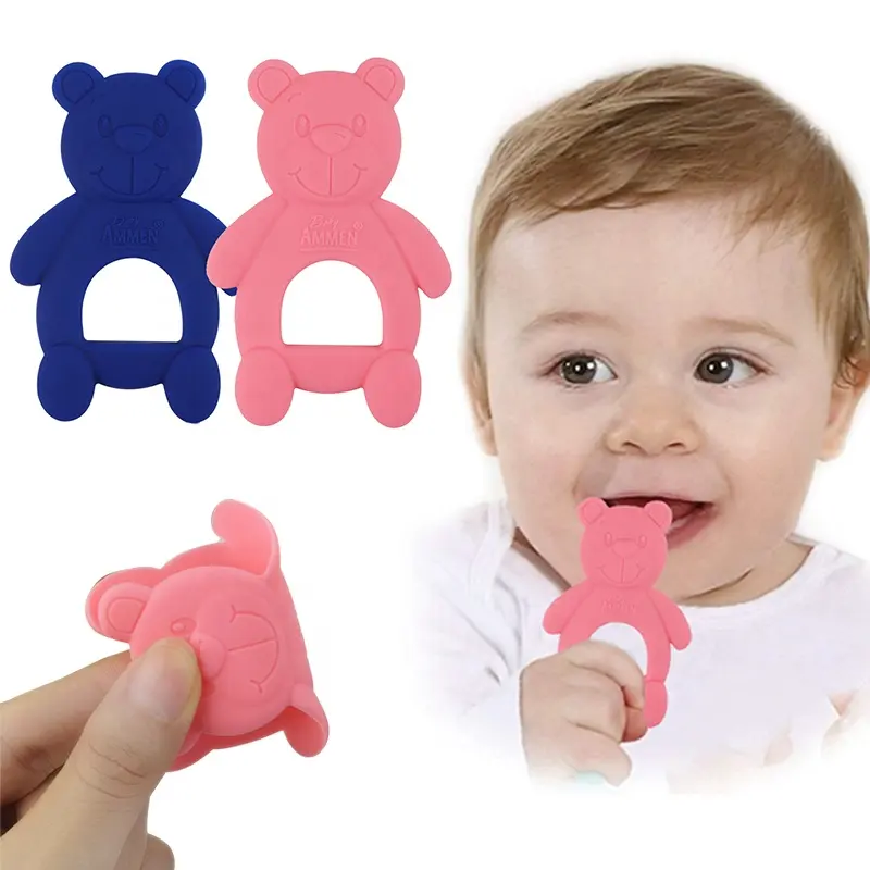Silicone Teeth Training Tool Kids Dental Oral Care Tool Infant Teething Chew Molar Toy Baby Pacifier Care