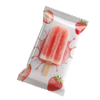 Sacs d'emballage personnalisés pour bâtonnets glacés, rouleaux de film plastique pour produits surgelés, sacs alimentaires thermoscellables pour glaces et bâtonnets glacés