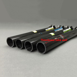 <span class=keywords><strong>Tija</strong></span> de sillín de fibra de <span class=keywords><strong>carbono</strong></span> para bicicleta de montaña, 27,2/30,8/31,6mm, tubo de asiento de 350/400mm - Product Image 4