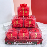 Coffret Cadeau de Noël Jouet Squishy Doux à Remontée Lente Anti-Stress en PVC Unisexe à partir de 5 ans Cadeau de Fêtes