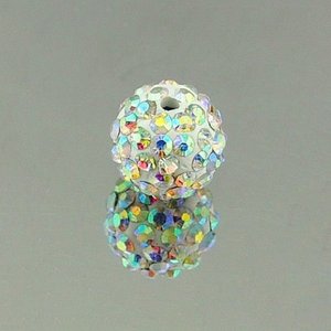 Cuentas de Arcilla Polimérica con Diamantes de Imitación, Tipo Shambhala, de 10 mm, con Doble Orificio, para la Elaboración de Joyería, 2025 - Product Image 2