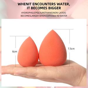 Oeufs de beauté multicolores Éponge de beauté extra large sans latex Éponge de maquillage ultra douce sans latex pour fond de teint liquide - Product Image 3