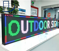 Panneau d'affichage LED défilant P10 IP65 intérieur/extérieur, couleur intégrale, WiFi, programmable