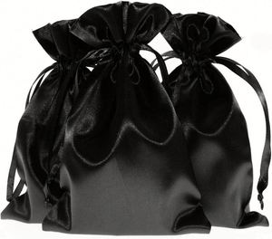 Custom Jewelry Wedding Baby Shower Christmas Holiday Gift Soft Satin <b>Drawstring</b> Rose Gold Satin Bag - Product Image 5