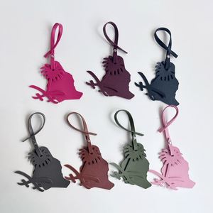 Llavero de Cuero PU con Mapa de Arabia Saudita, Impresión UV, Duradero, con Mosquetón, Regalo Promocional de Moda para el Regreso a Clases - Product Image 1