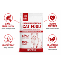 Nourriture pour chats N4P 42% de protéines de qualité supérieure, naturelle et complète, 10 kg, enrichie en taurine, nutrition complète et équilibrée, croquettes pour chats
