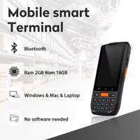 Precio barato de fábrica Android 9 IP65 Robusto 4G WiFi GPS Cámara 1D Escáner de código de barras PDA de mano