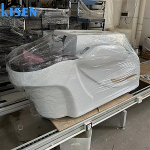 Lit de lavage capillaire japonais moderne Kisen avec lumière LED et fonction de massage électrique pour une thérapie capillaire relaxante - Product Image 6