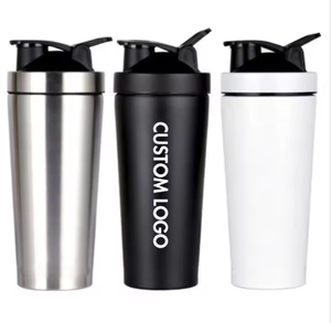 Bouteille de protéines en métal à double paroi personnalisée avec logo de salle de sport, 750 ml, <span class=keywords><strong>shaker</strong></span>, gobelet à protéines, personnalisable - Product Image 1