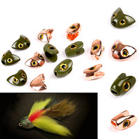 Fish Head Weighted Heads Fliegen fischer köder für Luft schlangen Fliegen binde materialien