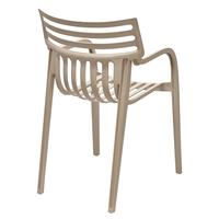 Chaise de salle à manger simple DHF Nordic Outdoor, fauteuil design moderne en plastique, modèle 268-APP