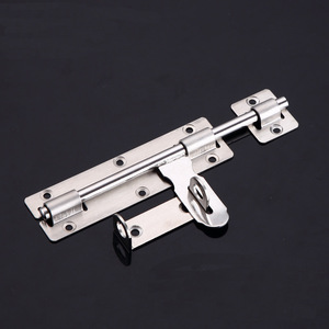 201304 Stainless Steel Door Bolt 4 6 8 Inch F Type <b>Pin</b> Lock For Iron Wooden Doors - Product Image 3